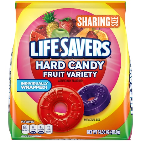 Life Savers Lifesavers Hard Candy Fruit Variety Stand Up Pouch 14.5 oz., PK6 401587